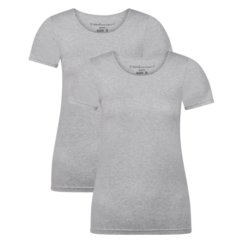 T-shirts Kate (2-pack) – Light Grey Melange