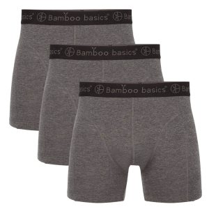 Bamboe boxershorts grijs, 3-pack