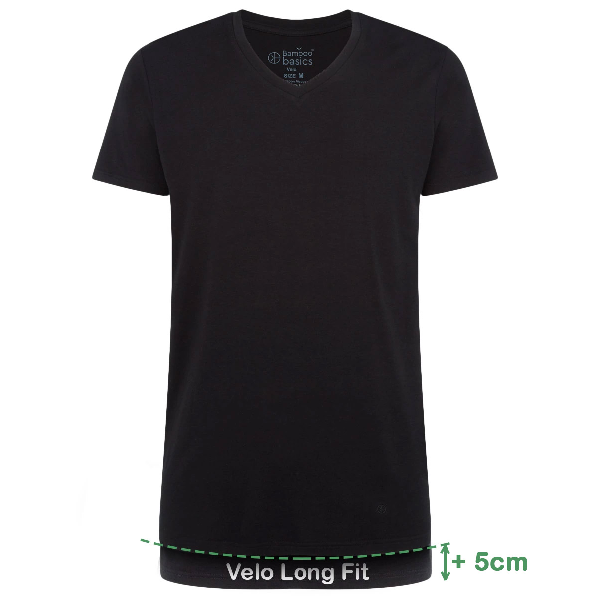 Mode Shirts Lange shirts Avitano Lang shirt zwart casual uitstraling 