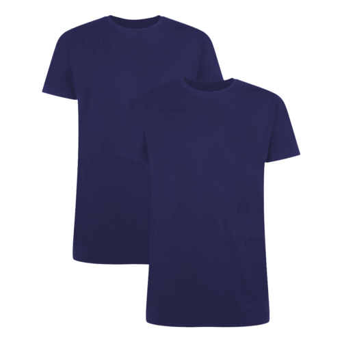 T-Shirts Ruben ronde hals (2-pack) – Navy