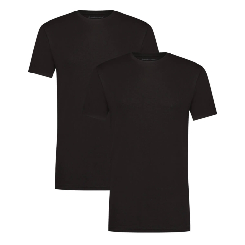 T-Shirts Roger ronde hals (2-pack) – Zwart