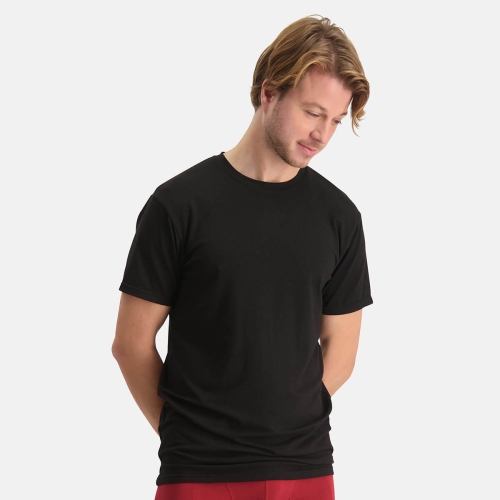 T-Shirts Roger ronde hals (2-pack) – Zwart
