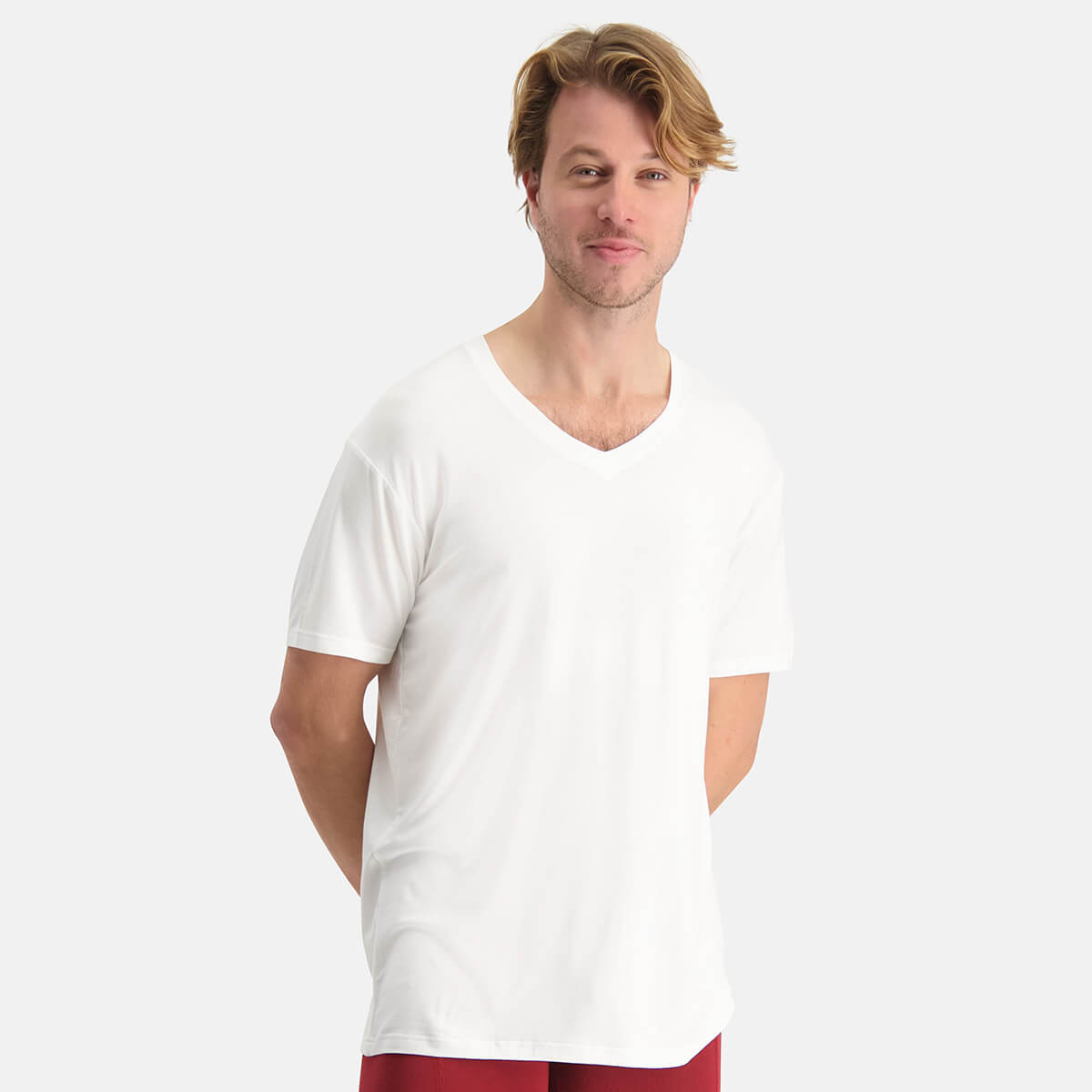 verwijderen Laatste Clam Bamboe T-Shirts Vance V-hals (2-pack) - Off White | Bamboo Basics