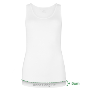Long Fit Singlets Anna (2-pack) - Wit