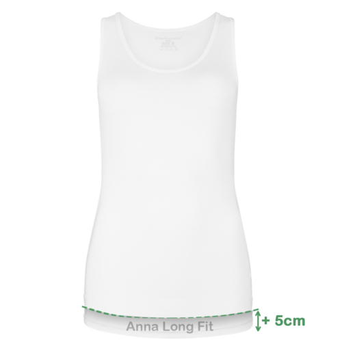 Long Fit Singlets Anna (2-pack) – Wit