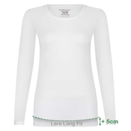 Long Fit T-shirts lange mouw Lara (2-pack) – Wit