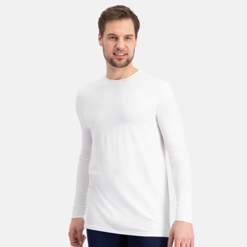 T-shirts lange mouw Ralph ronde hals (2-pack) – Wit