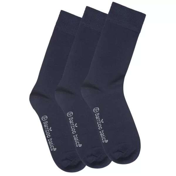 BEAU navy 3-pack sokken
