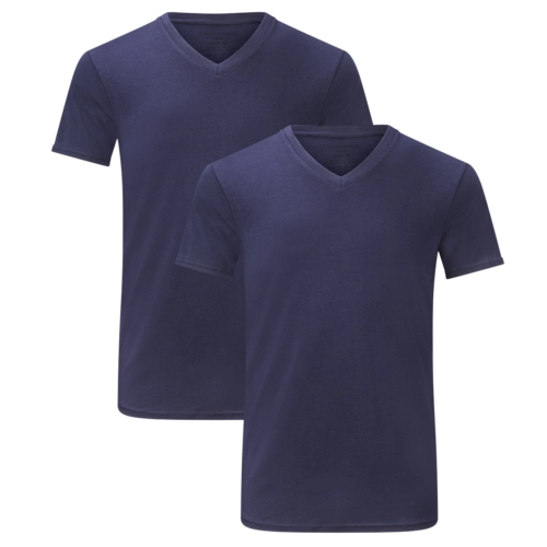 T-Shirts Velo V-hals (2-pack) – Navy