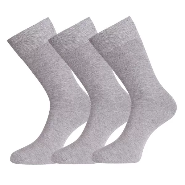 BEAU 3-pack sokken grey melange