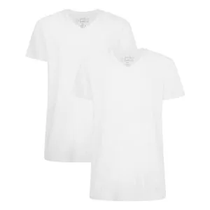 t_shirt van Bamboe, v-hals, wit