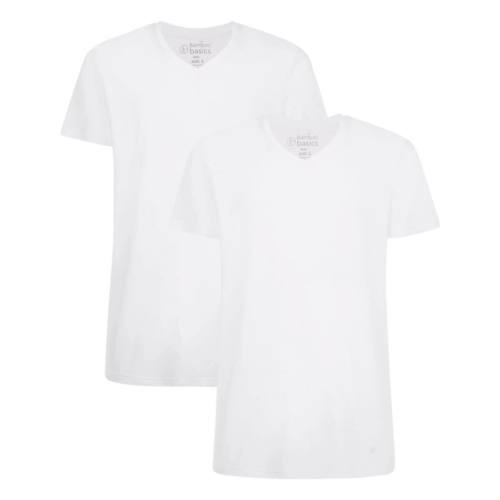 T-Shirts Velo V-hals (2-pack) – Wit
