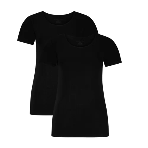 T-shirts Kate (2-pack) – Zwart