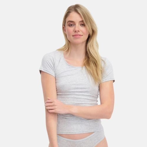 T-shirts Kate (2-pack) – Light Grey Melange