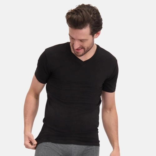 Voordeelbundel: T-Shirts Velo V-hals (4-pack) – Zwart